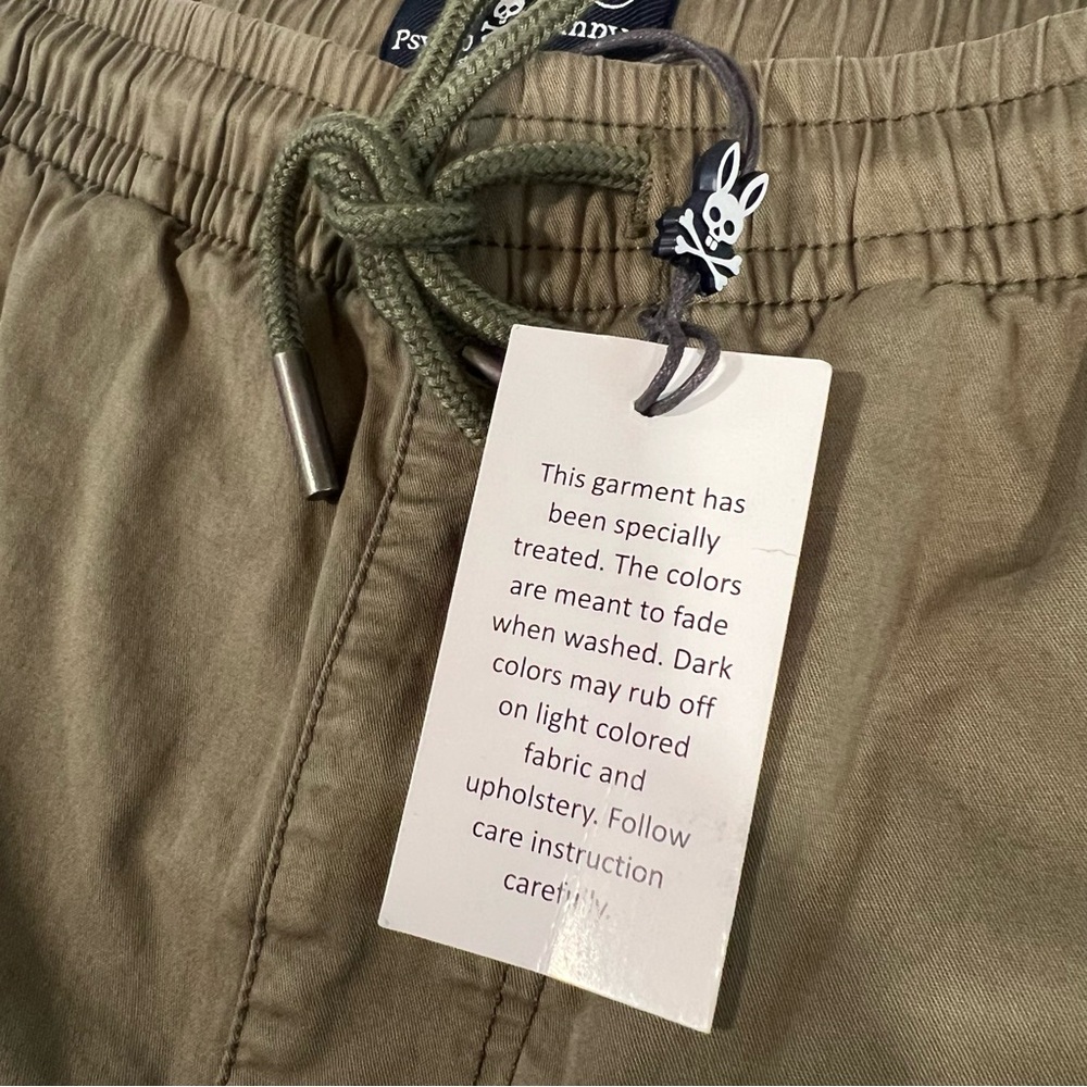 Psycho Bunny‎ men's olive green shorts size xs NWT - Picture 7 of 15